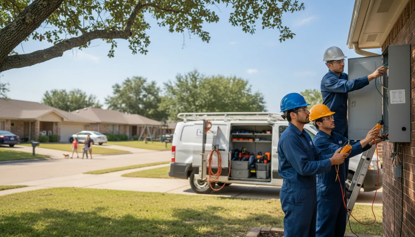 Certified electrician providing emergency electrical services in Tome, NM
